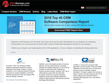 Tablet Screenshot of crm-reviews.com